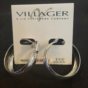 Magnetic clip earrings.